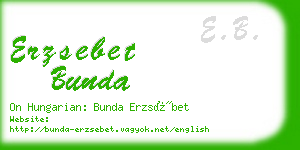 erzsebet bunda business card